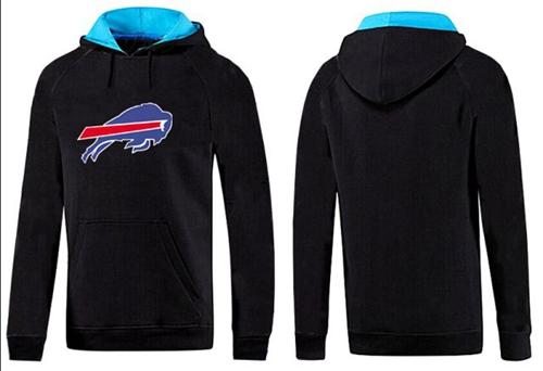 Buffalo Bills Logo Pullover Hoodie Black & Blue