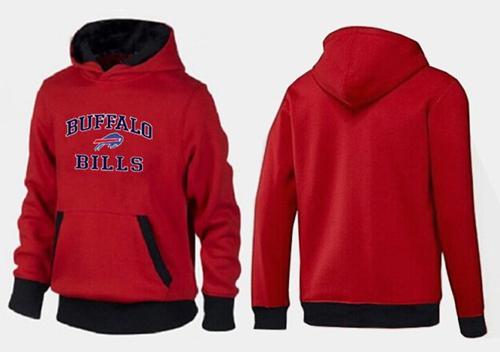 Buffalo Bills Heart & Soul Pullover Hoodie Red & Black