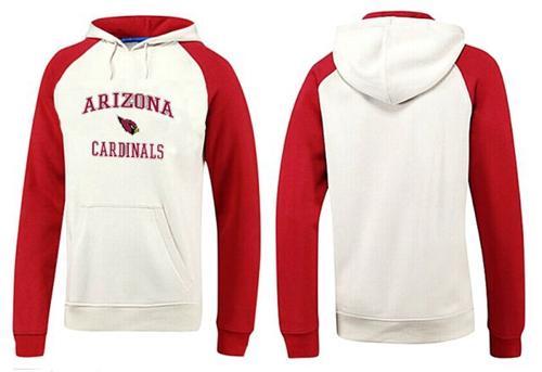 Arizona Cardinals Heart & Soul Pullover Hoodie White & Red - Click Image to Close