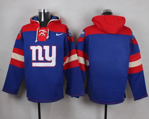 Nike Giants Blank Royal Blue Player Pullover NFL Hoodie