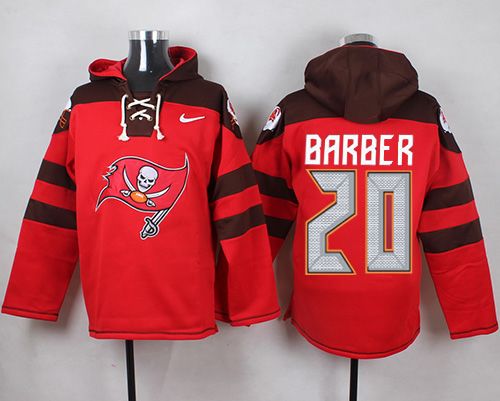 Nike Buccaneers #20 Ronde Barber Red Player Pullover NFL Hoodie