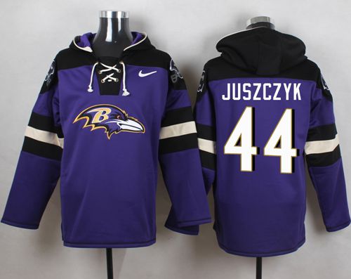 Nike Ravens #44 Kyle Juszczyk Purple Player Pullover NFL Hoodie