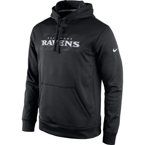 Baltimore Ravens Nike KO Speed Wordmark Performance Hoodie Black