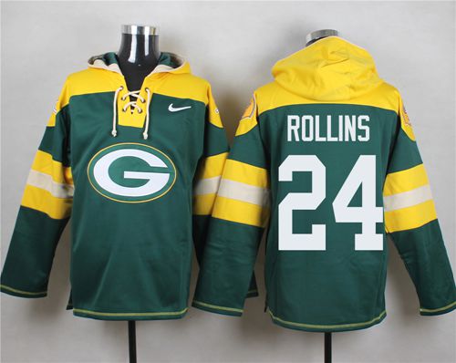 Nike Packers #24 Quinten Rollins Green Player Pullover NFL Hoodie