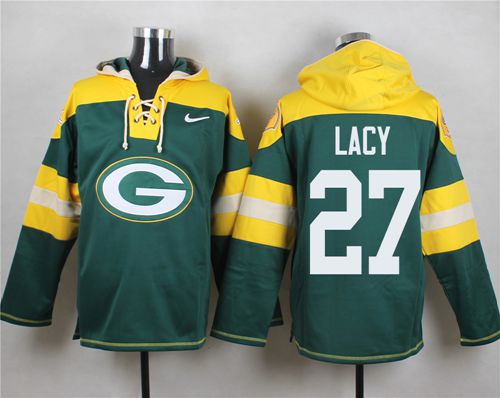 Nike Packers #27 Eddie Lacy Green Player Pullover NFL Hoodie