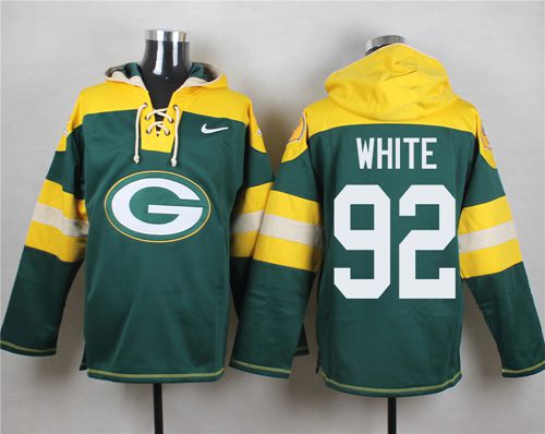 Nike Packers #92 Reggie White Green Player Pullover NFL Hoodie