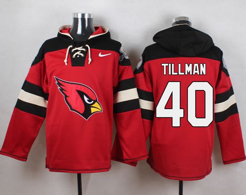 Nike Cardinals #40 Pat Tillman Red Player Pullover NFL Hoodie