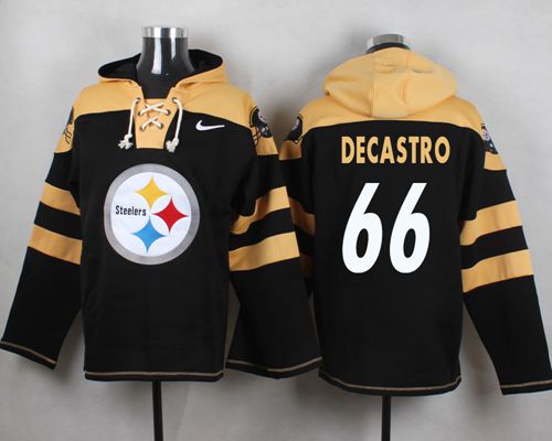 Nike Steelers #66 David DeCastro Black Player Pullover NFL Hoodie