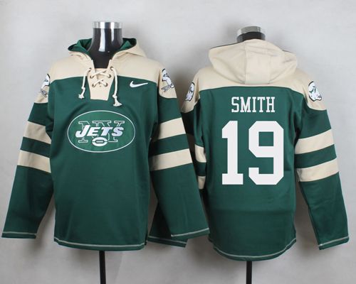 Nike Jets #19 Devin Smith Green Player Pullover NFL Hoodie - Click Image to Close