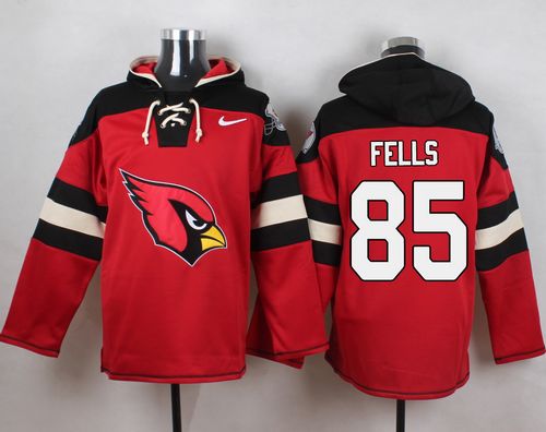 Nike Cardinals #85 Darren Fells Red Player Pullover NFL Hoodie