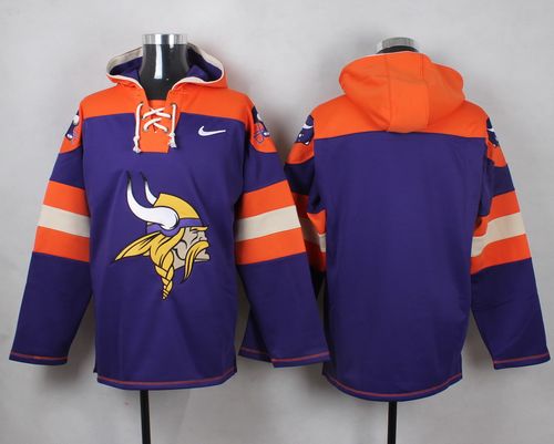 Nike Vikings Blank Purple Player Pullover NFL Hoodie