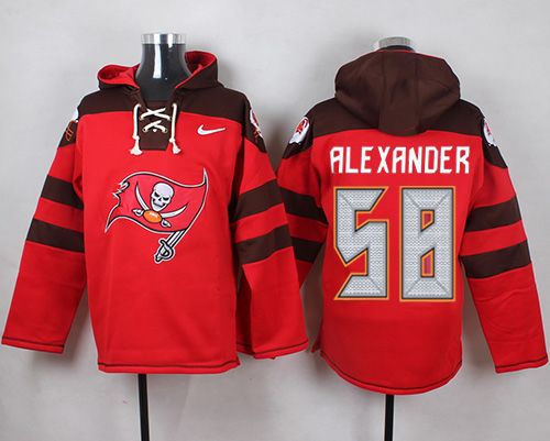 Nike Buccaneers #58 Kwon Alexander Red Player Pullover NFL Hoodie