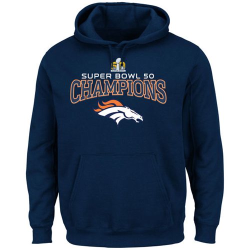 Denver Broncos Majestic Super Bowl 50 Champions Choice VIII Hoodie Navy