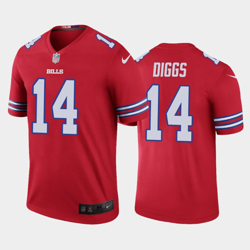 Men's Buffalo Bills #14 Stefon Diggs Red Stitched NFL Jersey