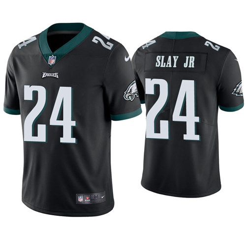 Men's Philadelphia Eagles #24 Darius Slay JR Black Vapor Untouchable Limited Stitched NFL Jersey