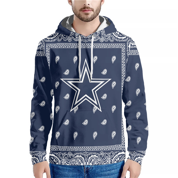 Men's Dallas Cowboys Navy Pullover Hoodie