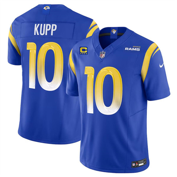 Men's Los Angeles Rams #10 Cooper Kupp Royal 2024 F.U.S.E. With 4-Star C Patch Vapor Untouchable Football Stitched Jersey