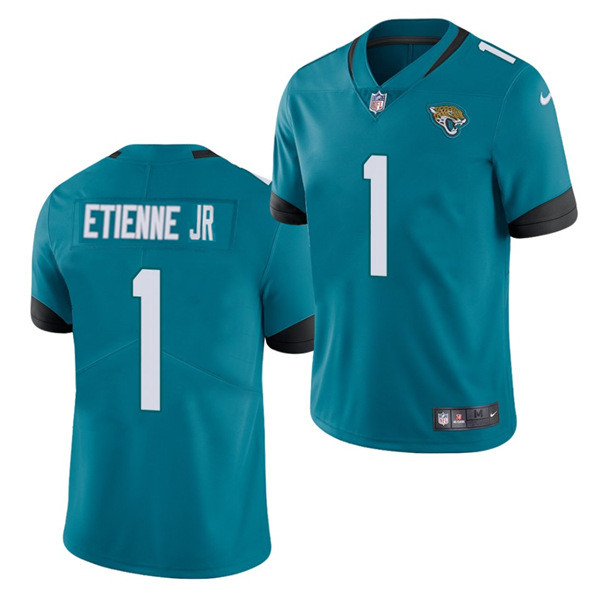 Men's Jacksonville Jaguars #1 Travis Etienne JR Blue 2021 Vapor Untouchable Limited Stitched NFL Jersey