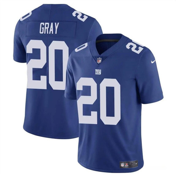 Men's New York Giants #20 Eric Gray Blue Vapor Untouchable Limited Football Stitched Jersey