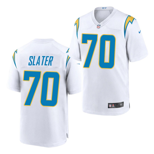 Men's Los Angeles Chargers #70 Rashawn Slater White 2021 Vapor Untouchable Limited Stitched NFL Jersey