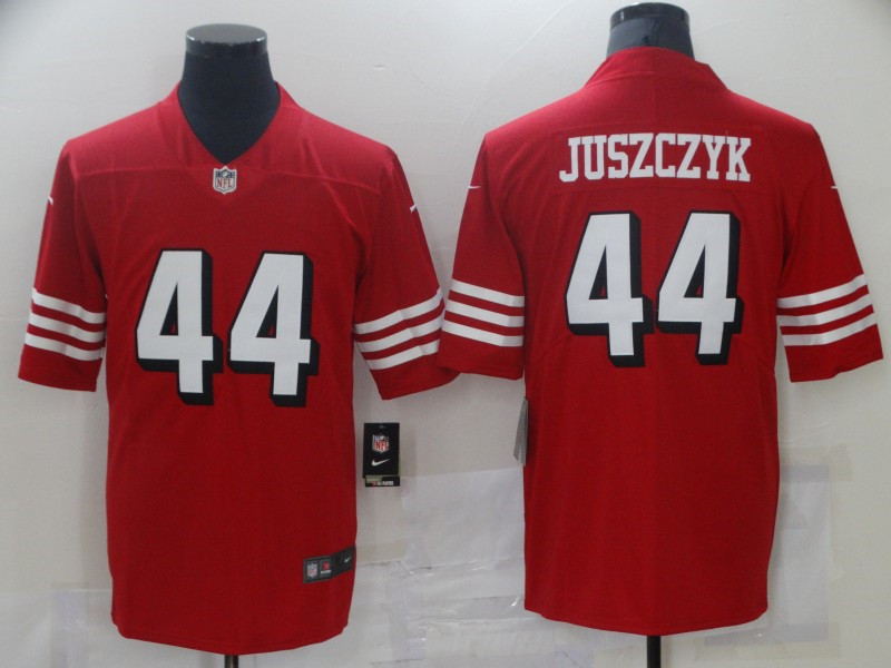 Men's San Francisco 49ers #44 Kyle Juszczyk Red Vapor Untouchable Limited Stitched Jersey - Click Image to Close