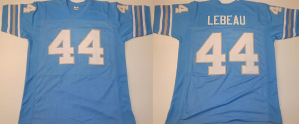 Men's Detroit Lions #44 Dick Lebeau Blue Stitched Jersey