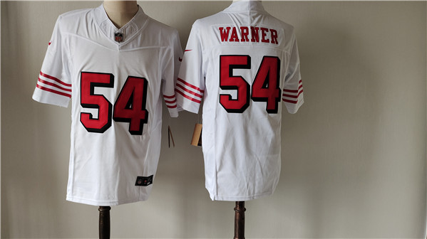 Men's San Francisco 49ers #54 Fred Warner New White F.U.S.E. Vapor Untouchable Limited Football Stitched Jersey