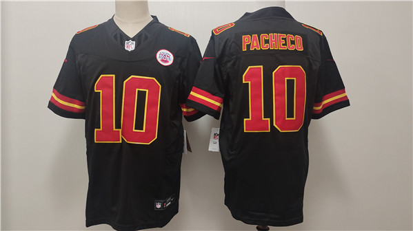 Men??s Kansas City Chiefs #10 Isiah Pacheco Black F.U.S.E. Vapor Untouchable Limited Football Stitched Jersey