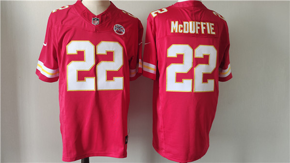 Men??s Kansas City Chiefs #22 Trent McDuffie Red F.U.S.E. Vapor Untouchable Limited Football Stitched Jersey