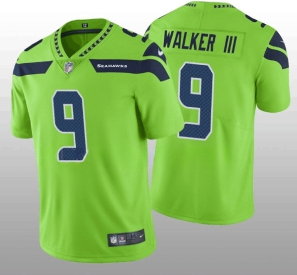 Seattle Seahawks #9 Kenneth Walker III Green Vapor Untouchable Limited Stitched Jersey