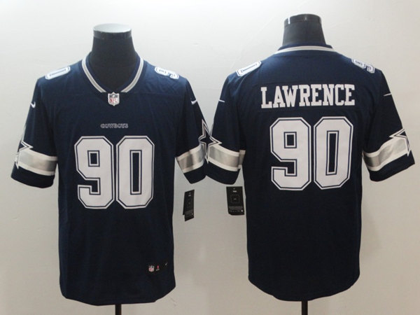 Men's Dallas Cowboys #90 Demarcus Lawrence Navy Vapor Untouchable Limited Stitched Jersey - Click Image to Close