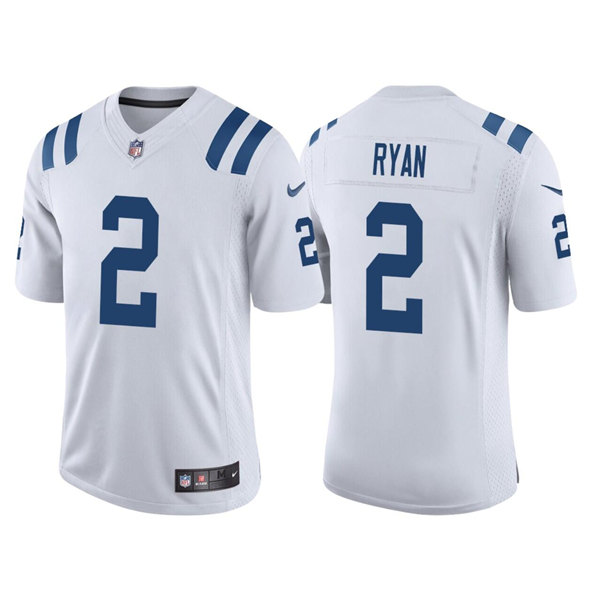 Men's Indianapolis Colts #2 Matt Ryan White Stitched Jersey - Click Image to Close