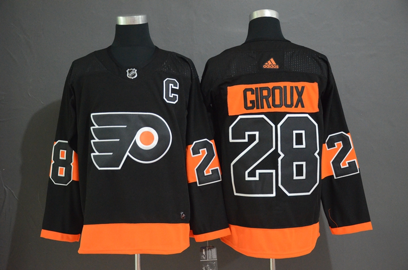 Men's Philadelphia Flyers #28 Claude Giroux Black Stitched NHL Jersey