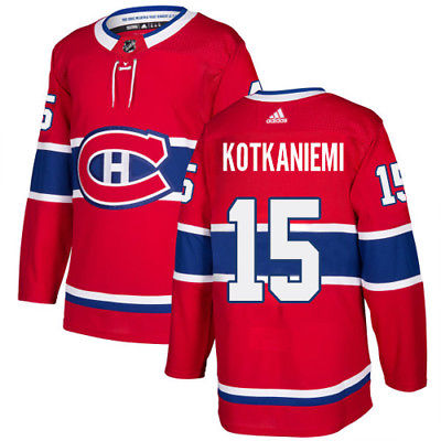 Men's Adidas Montreal Canadiens #15 Jesperi Kotkaniemi Red Stitched NHL Jersey