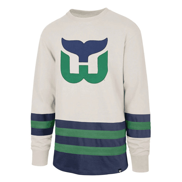 Men's Carolina Hurricanes White Senior Vintage Whalers Stitched NHL Jersey