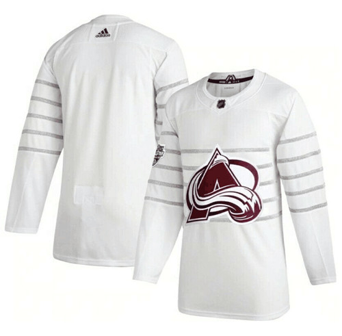 Men's Colorado Avalanche Blank White All Star Stitched NHL Jersey