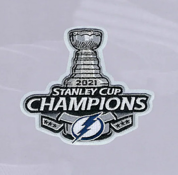 Tampa Bay Lightning 2021 Stanley Cup Champions Embroidered Patch - Click Image to Close