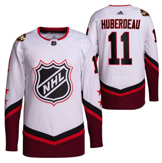 Men's Florida Panthers #11 Jonathan Huberdeau 2022 All-Star White Stitched Jersey - Click Image to Close