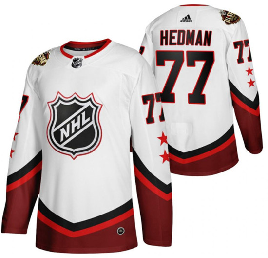 Men's Tampa Bay Lightning #77 Victor Hedman 2022 All-Star White Stitched Jersey