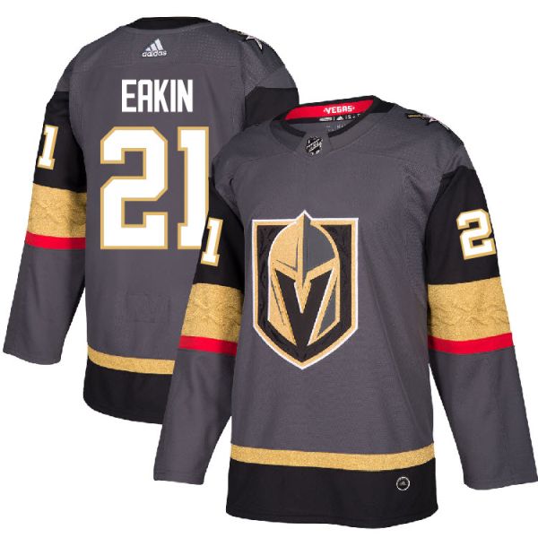 Men's Vegas Golden Knights #21 Cody Eakin Gray Home Stitched Hockey Jersey