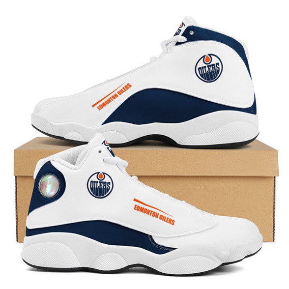 Men's Edmonton Oilers Limited Edition JD13 Sneakers 001 - Click Image to Close