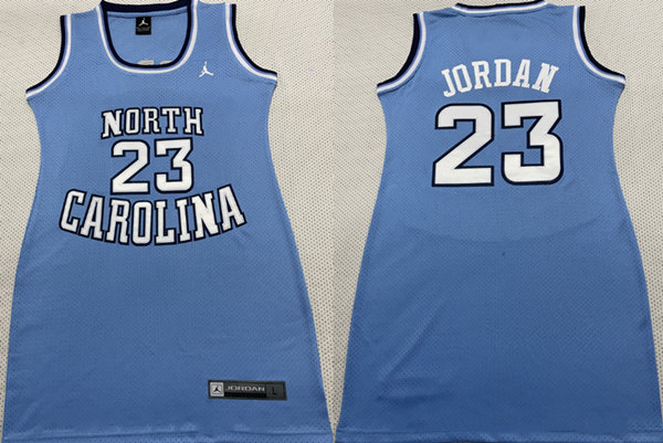 Women North Carolina #23 Jordan Blue Stitched NCAA Jersey