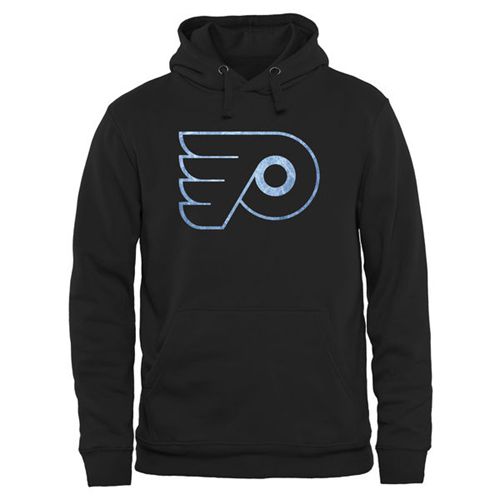 Philadelphia Flyers Rinkside Pond Hockey Pullover Hoodie Black - Click Image to Close