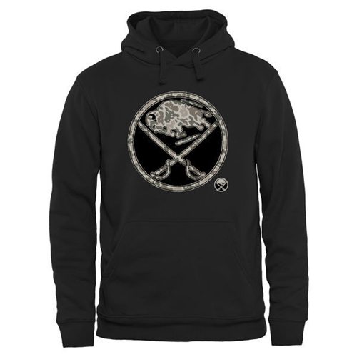 Buffalo Sabres Black Rink Warrior Pullover Hoodie