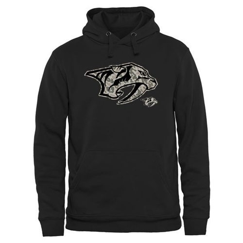 Nashville Predators Black Rink Warrior Pullover Hoodie