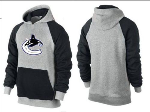 Vancouver Canucks Pullover Hoodie Grey & Black