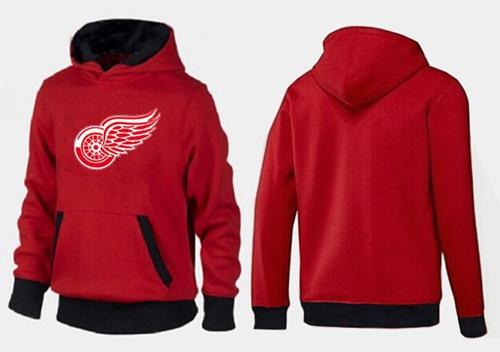 Detroit Red Wings Pullover Hoodie Red & Black