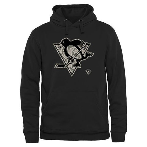 Pittsburgh Penguins Black Rink Warrior Pullover Hoodie