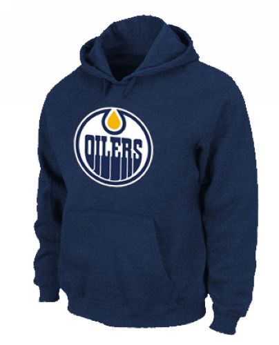 NHL Edmonton Oilers Big & Tall Logo Pullover Hoodie Dark Blue