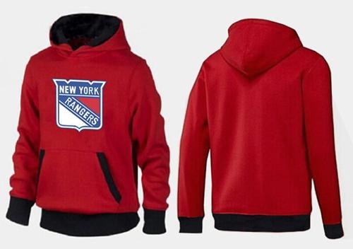 New York Rangers Pullover Hoodie Red & Black